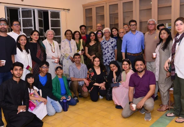 Heritage building on historical Club Road in Karachi hosting the documentary screening of Crones